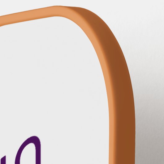 MODERN BEWERKBAAR EENVOUDIG WIT AFBEELDING TEKST S PICKLEBALL PADDLE (Links Detail)