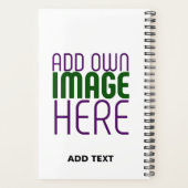 MODERN BEWERKBAAR EENVOUDIG WIT AFBEELDING TEKST S PLANNER (Achterkant)