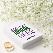 MODERN BEWERKBAAR EENVOUDIG WIT AFBEELDING TEKST S POKERKAARTEN (Insitu (Huwelijk))