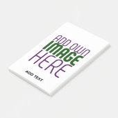 MODERN BEWERKBAAR EENVOUDIG WIT AFBEELDING TEKST S POST-IT® NOTES (Schuin)