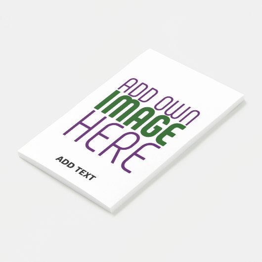 MODERN BEWERKBAAR EENVOUDIG WIT AFBEELDING TEKST S POST-IT® NOTES (Schuin)