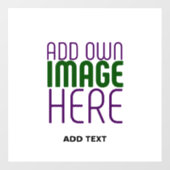 MODERN BEWERKBAAR EENVOUDIG WIT AFBEELDING TEKST S RAAMSTICKER (Vel)