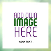 MODERN BEWERKBAAR EENVOUDIG WIT AFBEELDING TEKST S RAAMSTICKER (Vel 3)