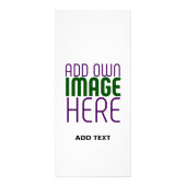 MODERN BEWERKBAAR EENVOUDIG WIT AFBEELDING TEKST S RECLAMEKAART (Achterkant)