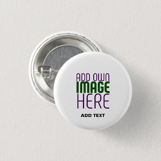 MODERN BEWERKBAAR EENVOUDIG WIT AFBEELDING TEKST S RONDE BUTTON 3,2 CM (Voorkant /achterkant)