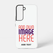 MODERN BEWERKBAAR EENVOUDIG WIT AFBEELDING TEKST S SAMSUNG GALAXY HOESJE (Achterkant)