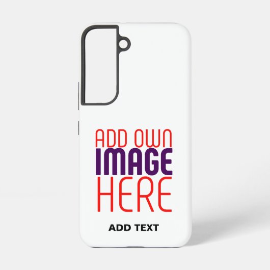 MODERN BEWERKBAAR EENVOUDIG WIT AFBEELDING TEKST S SAMSUNG GALAXY HOESJE (Achterkant)