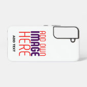 MODERN BEWERKBAAR EENVOUDIG WIT AFBEELDING TEKST S SAMSUNG GALAXY HOESJE (Achterkant horizontaal)