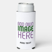 MODERN BEWERKBAAR EENVOUDIG WIT AFBEELDING TEKST S SELTZER BLIKJESKOELER (Seltzer Achterkant)