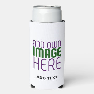 MODERN BEWERKBAAR EENVOUDIG WIT AFBEELDING TEKST S SELTZER BLIKJESKOELER