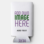 MODERN BEWERKBAAR EENVOUDIG WIT AFBEELDING TEKST S SELTZER BLIKJESKOELER (Achterkant)