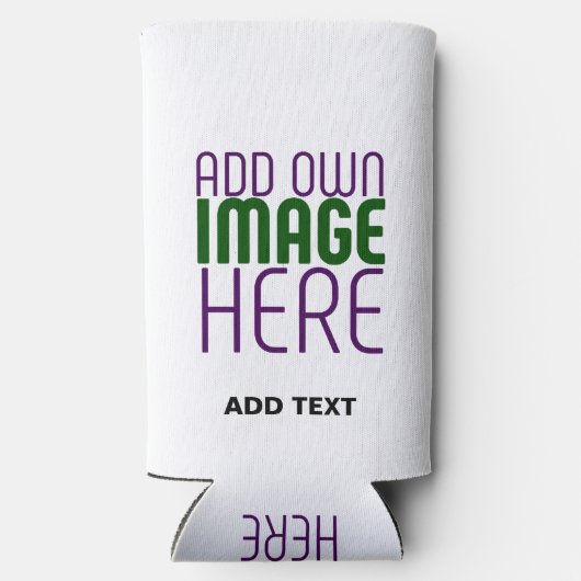 MODERN BEWERKBAAR EENVOUDIG WIT AFBEELDING TEKST S SELTZER BLIKJESKOELER (Achterkant)