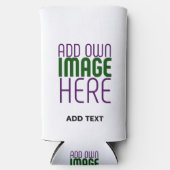 MODERN BEWERKBAAR EENVOUDIG WIT AFBEELDING TEKST S SELTZER BLIKJESKOELER (Voorkant)