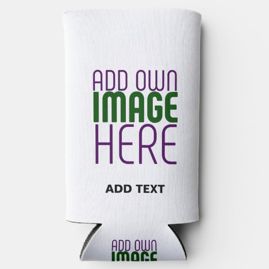 MODERN BEWERKBAAR EENVOUDIG WIT AFBEELDING TEKST S SELTZER BLIKJESKOELER (Voorkant)