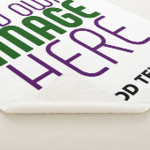 MODERN BEWERKBAAR EENVOUDIG WIT AFBEELDING TEKST S SHERPA DEKEN (3/4)