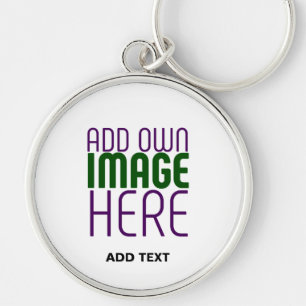 MODERN BEWERKBAAR EENVOUDIG WIT AFBEELDING TEKST S SLEUTELHANGER