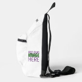 MODERN BEWERKBAAR EENVOUDIG WIT AFBEELDING TEKST S SLING BAG (Rechts)