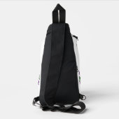 MODERN BEWERKBAAR EENVOUDIG WIT AFBEELDING TEKST S SLING BAG (Achterkant)