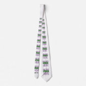 MODERN BEWERKBAAR EENVOUDIG WIT AFBEELDING TEKST S STROPDAS (Achterkant)