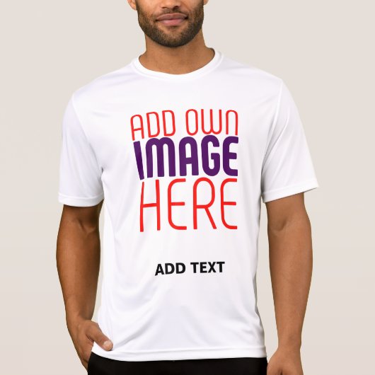MODERN BEWERKBAAR EENVOUDIG WIT AFBEELDING TEKST S T-SHIRT (Voorkant)