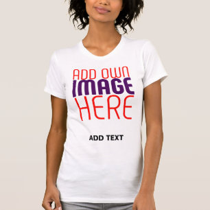 MODERN BEWERKBAAR EENVOUDIG WIT AFBEELDING TEKST S T-SHIRT