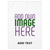 MODERN BEWERKBAAR EENVOUDIG WIT AFBEELDING TEKST S TAFELKLEED (Voorkant)