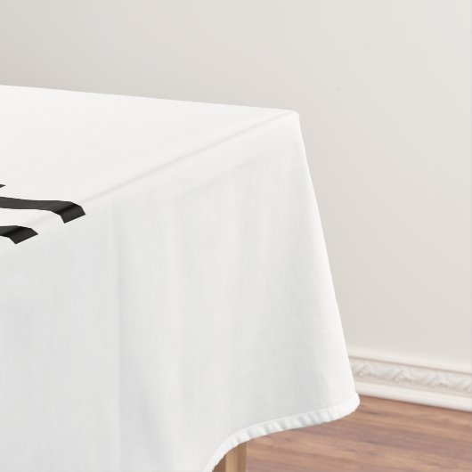 MODERN BEWERKBAAR EENVOUDIG WIT AFBEELDING TEKST S TAFELKLEED (Voorbeeld)