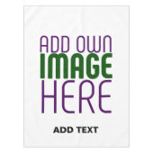 MODERN BEWERKBAAR EENVOUDIG WIT AFBEELDING TEKST S TAFELKLEED (Voorkant)