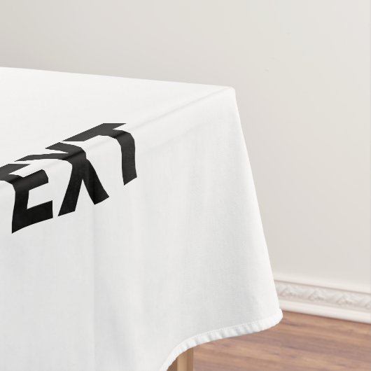 MODERN BEWERKBAAR EENVOUDIG WIT AFBEELDING TEKST S TAFELKLEED (Voorbeeld)