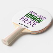 MODERN BEWERKBAAR EENVOUDIG WIT AFBEELDING TEKST S TAFELTENNISBATJE (Voorkant Gekanteld)