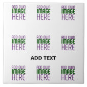 MODERN BEWERKBAAR EENVOUDIG WIT AFBEELDING TEKST S TEGELTJE (Voorkant)