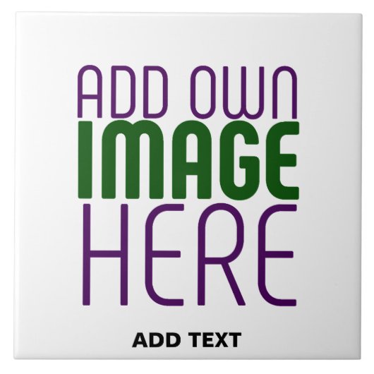 MODERN BEWERKBAAR EENVOUDIG WIT AFBEELDING TEKST S TEGELTJE (Voorkant)