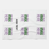 MODERN BEWERKBAAR EENVOUDIG WIT AFBEELDING TEKST S THEEDOEK (Horizontaal)