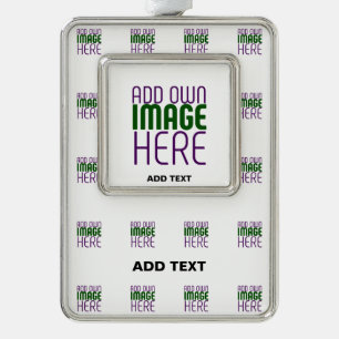 MODERN BEWERKBAAR EENVOUDIG WIT AFBEELDING TEKST S VERZILVERD OMLIJST ORNAMENT