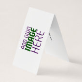 MODERN BEWERKBAAR EENVOUDIG WIT AFBEELDING TEKST S VISITEKAARTJE (Achterkant)