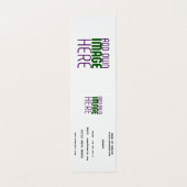 MODERN BEWERKBAAR EENVOUDIG WIT AFBEELDING TEKST S VISITEKAARTJE (Buitenkant ongevouwen)