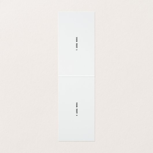 MODERN BEWERKBAAR EENVOUDIG WIT AFBEELDING TEKST S VISITEKAARTJE (Binnenkant ongevouwen)