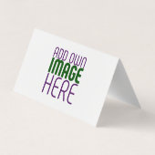 MODERN BEWERKBAAR EENVOUDIG WIT AFBEELDING TEKST S VISITEKAARTJE (Achterkant)