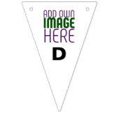 MODERN BEWERKBAAR EENVOUDIG WIT AFBEELDING TEKST S VLAGGETJES (Tweede vlag)