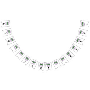 MODERN BEWERKBAAR EENVOUDIG WIT AFBEELDING TEKST S VLAGGETJES