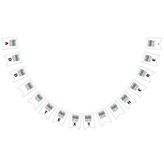 MODERN BEWERKBAAR EENVOUDIG WIT AFBEELDING TEKST S VLAGGETJES (Alle)