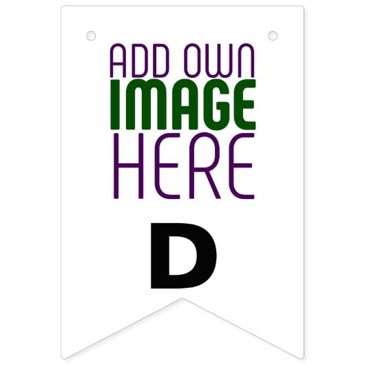 MODERN BEWERKBAAR EENVOUDIG WIT AFBEELDING TEKST S VLAGGETJES (Tweede vlag)