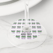 MODERN BEWERKBAAR EENVOUDIG WIT AFBEELDING TEKST S WIJNGLASLABEL (Dichtbij)