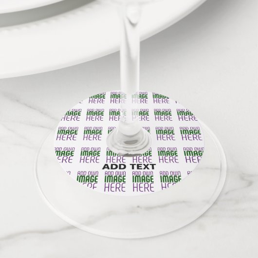 MODERN BEWERKBAAR EENVOUDIG WIT AFBEELDING TEKST S WIJNGLASLABEL (Dichtbij)