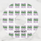 MODERN BEWERKBAAR EENVOUDIG WIT AFBEELDING TEKST S WIJNGLASLABEL (Achterkant)