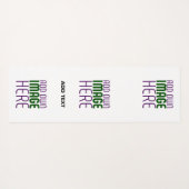 MODERN BEWERKBAAR EENVOUDIG WIT AFBEELDING TEKST S YOGAMAT (Achterkant (horizontaal))