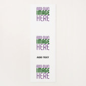 MODERN BEWERKBAAR EENVOUDIG WIT AFBEELDING TEKST S YOGAMAT (Achterkant)