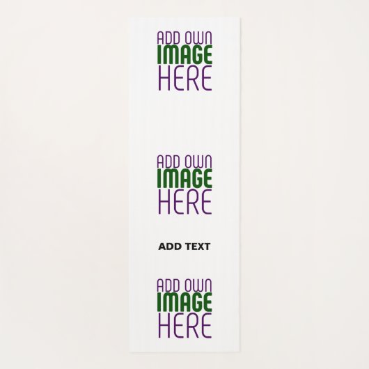 MODERN BEWERKBAAR EENVOUDIG WIT AFBEELDING TEKST S YOGAMAT (Achterkant)