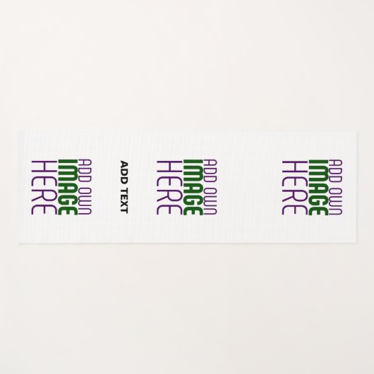 MODERN BEWERKBAAR EENVOUDIG WIT AFBEELDING TEKST S YOGAMAT (Voorkant (horizontaal))