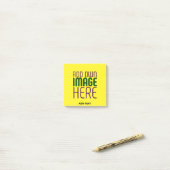 MODERN BEWERKBAAR HELDERGEEL AFBEELDING TEKST SJAB POST-IT® NOTES (Op bureau)